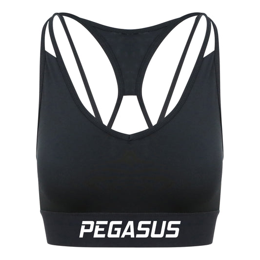 Cross Back Sports Bra - Jet Black