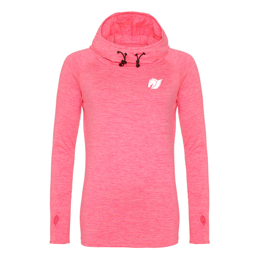 Cowl Neck Top - Electric Pink