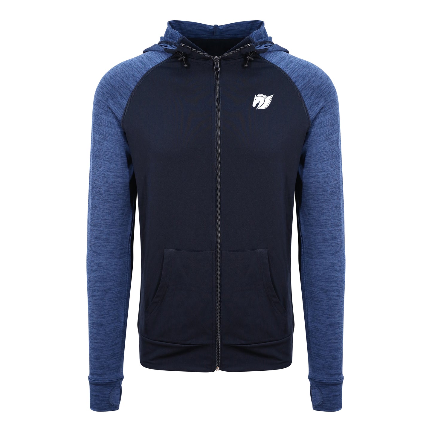 Performance Contrast Zoodie - Navy