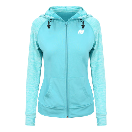 Performance Contrast Zoodie - Ocean