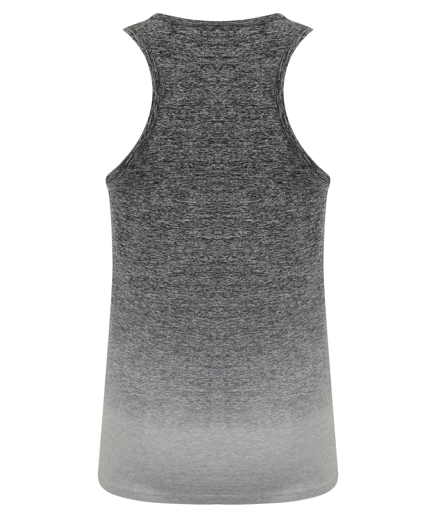 Ombre Seamless Vest - Dark Grey/ Light Grey Marl