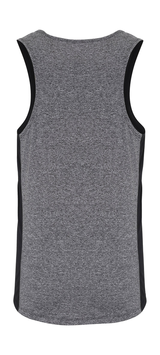 Contrast Training Vest - Black Melange
