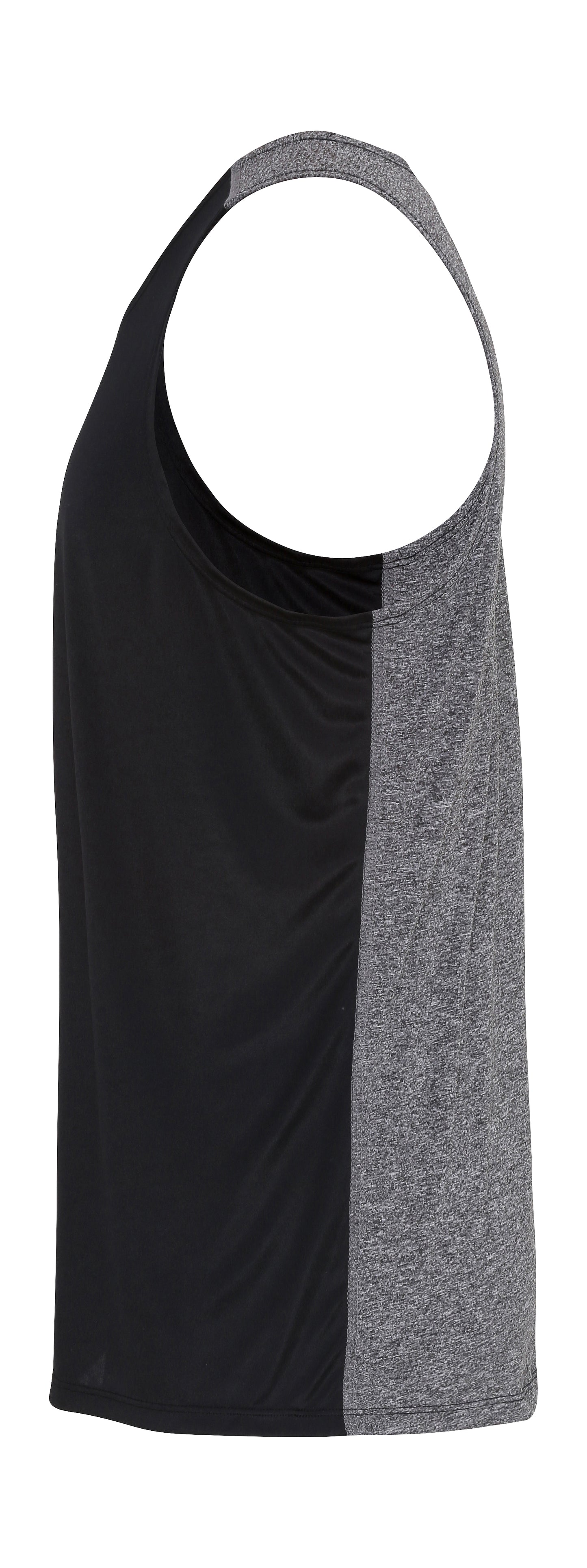 Contrast Training Vest - Black Melange