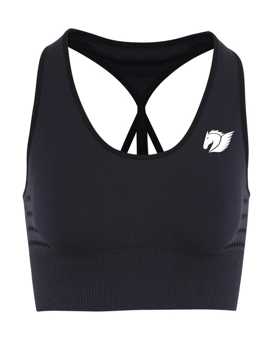 Seamless Multi-Sport Reveal Sports Bra - Black