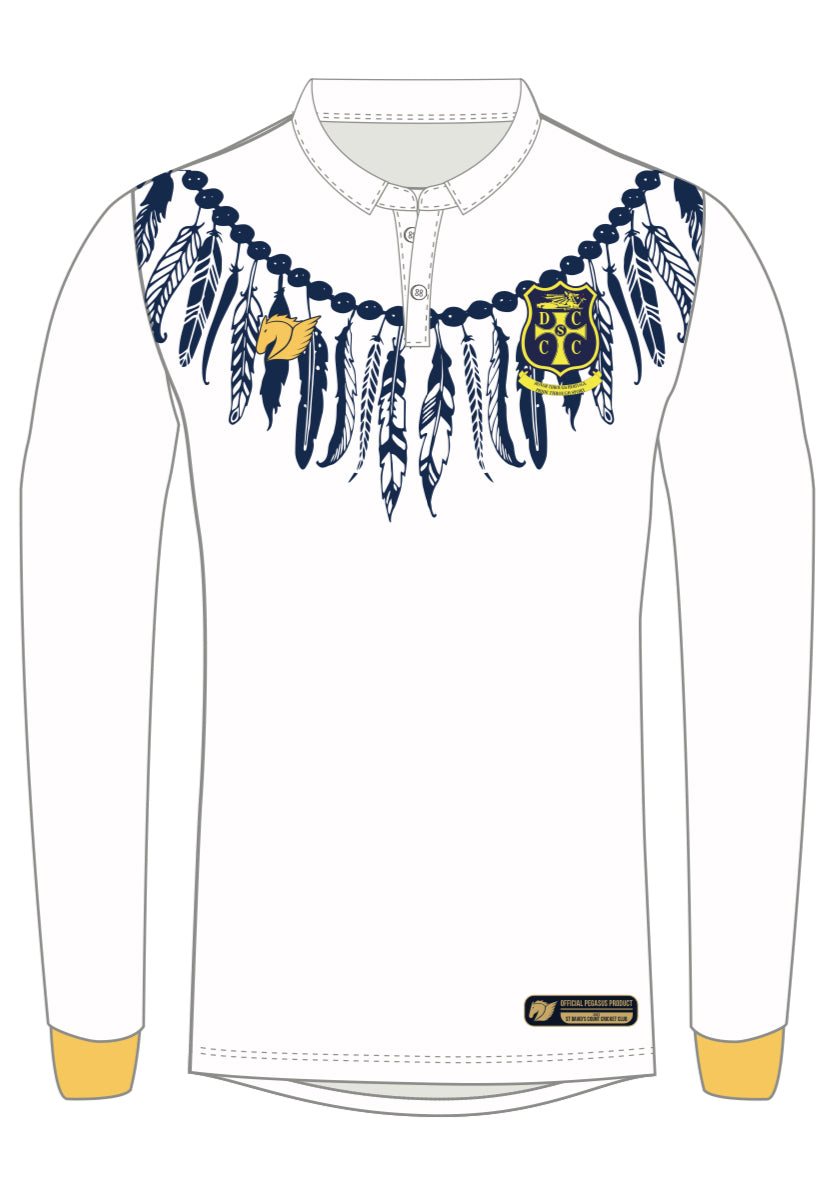 SDCCC L/S Cricket Shirt (Ivory)