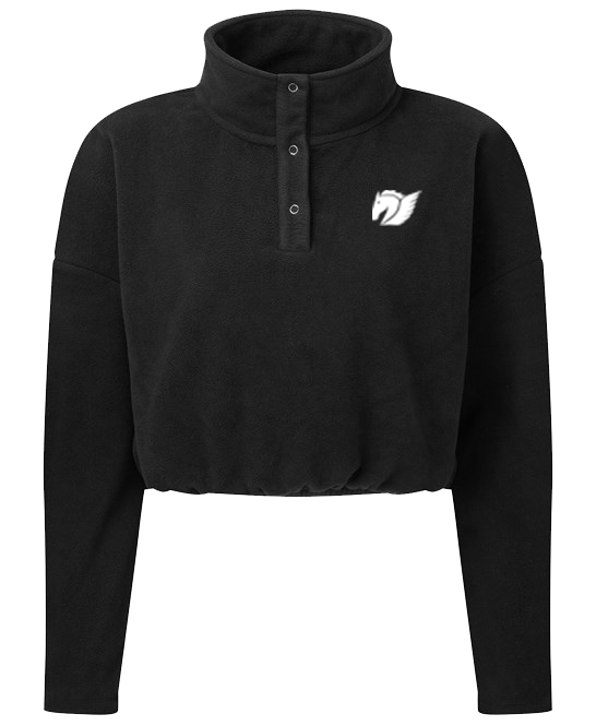 Cropped Fleece - Black