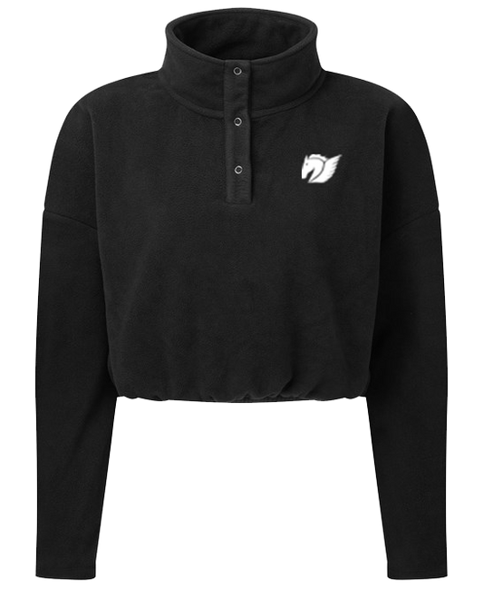 Cropped Fleece - Black