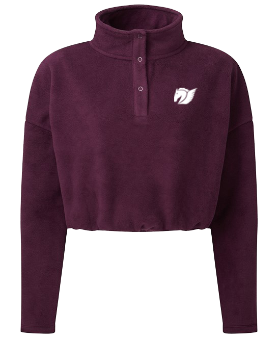 Cropped Fleece - Mulberry