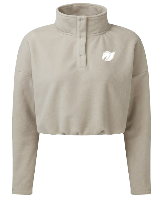 Cropped Fleece - Nude