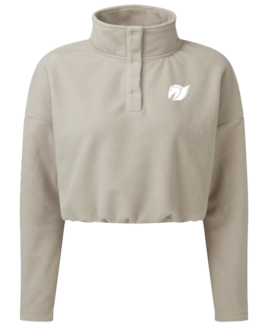 Cropped Fleece - Nude