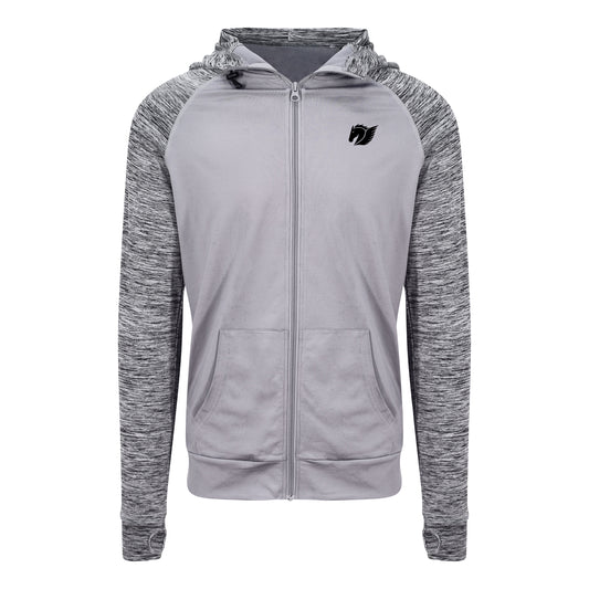 Performance Contrast Zoodie - Grey