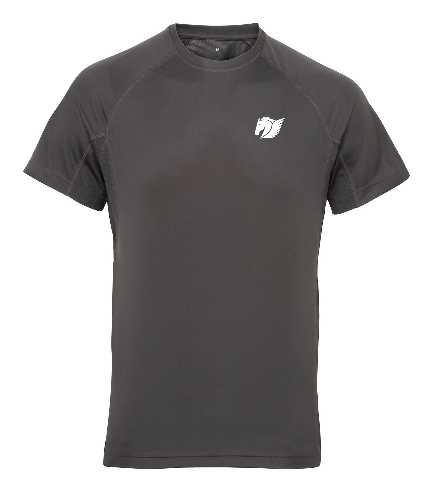 Panelled Tech Tee - Charcoal