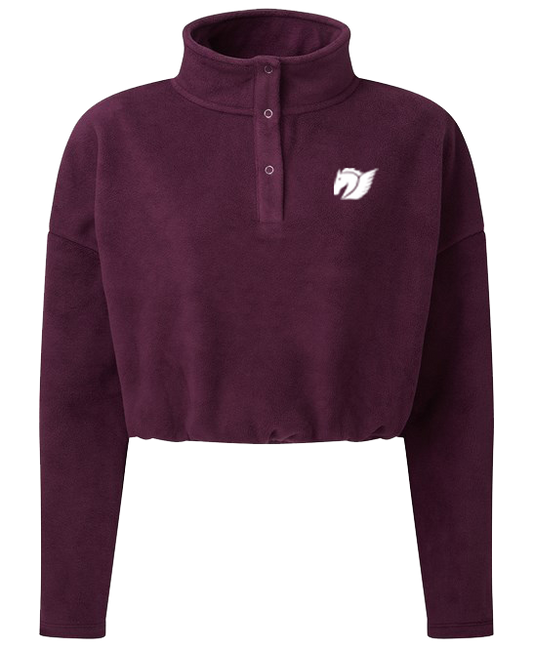 Cropped Fleece - Mulberry